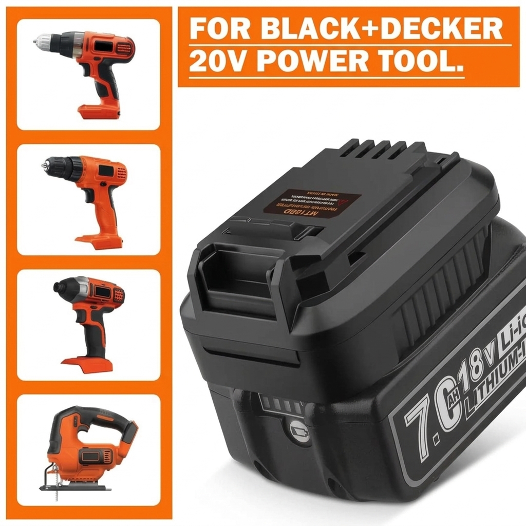 Black+Decker Tool Cordless - Konverter untuk Makita ke Black&Decker 20V