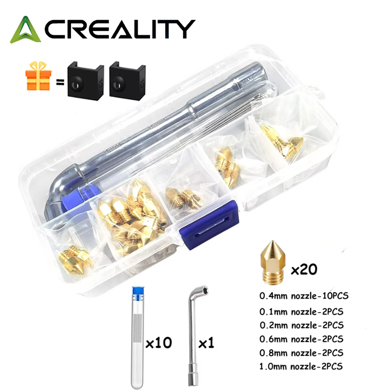 CREALITY 20 Buah Nozel Kuninga - Creality Printer K1 ulasan dan harga