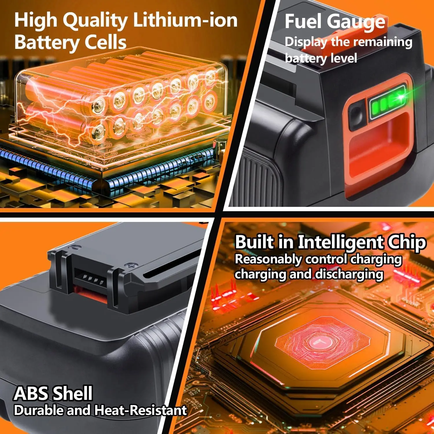 Baterai Lithium-Ion 40V 4000mA - Black+Decker Tool Cordless ulasan dan harga