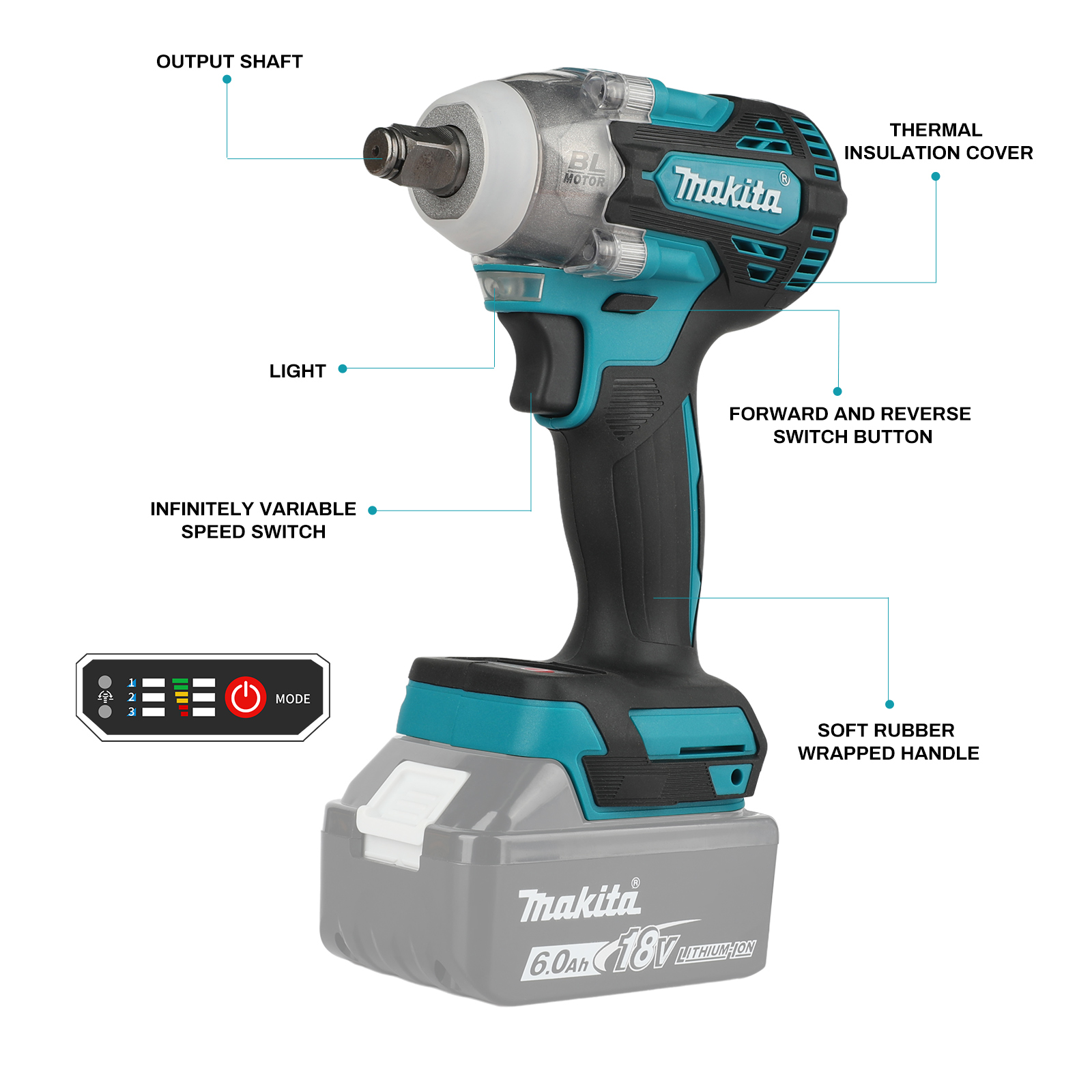Makita DTW300 18V Kunci Impact - Makita Drill Dtw300 ulasan dan harga