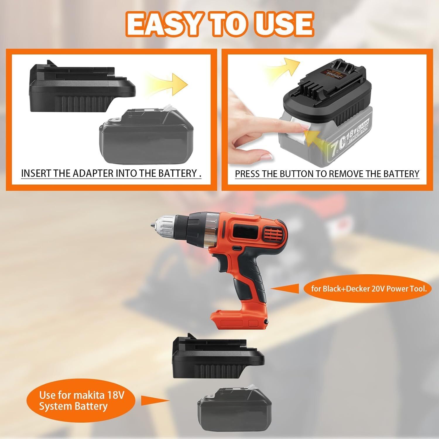 Konverter untuk Makita ke Blac - Black+Decker Tool Cordless ulasan dan harga